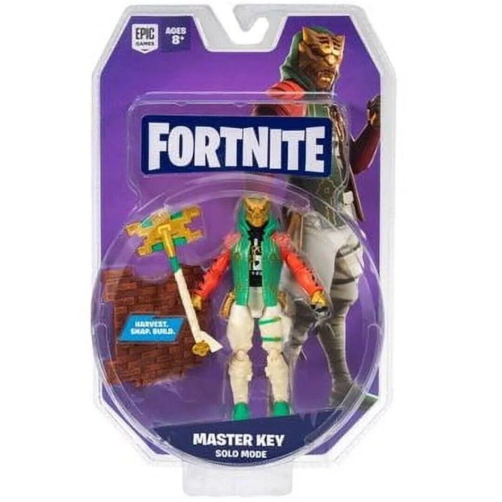 Fortnite Solo Mode Master Key 4" Action Figure Epic Games Toys Jazwares 8+ NIB